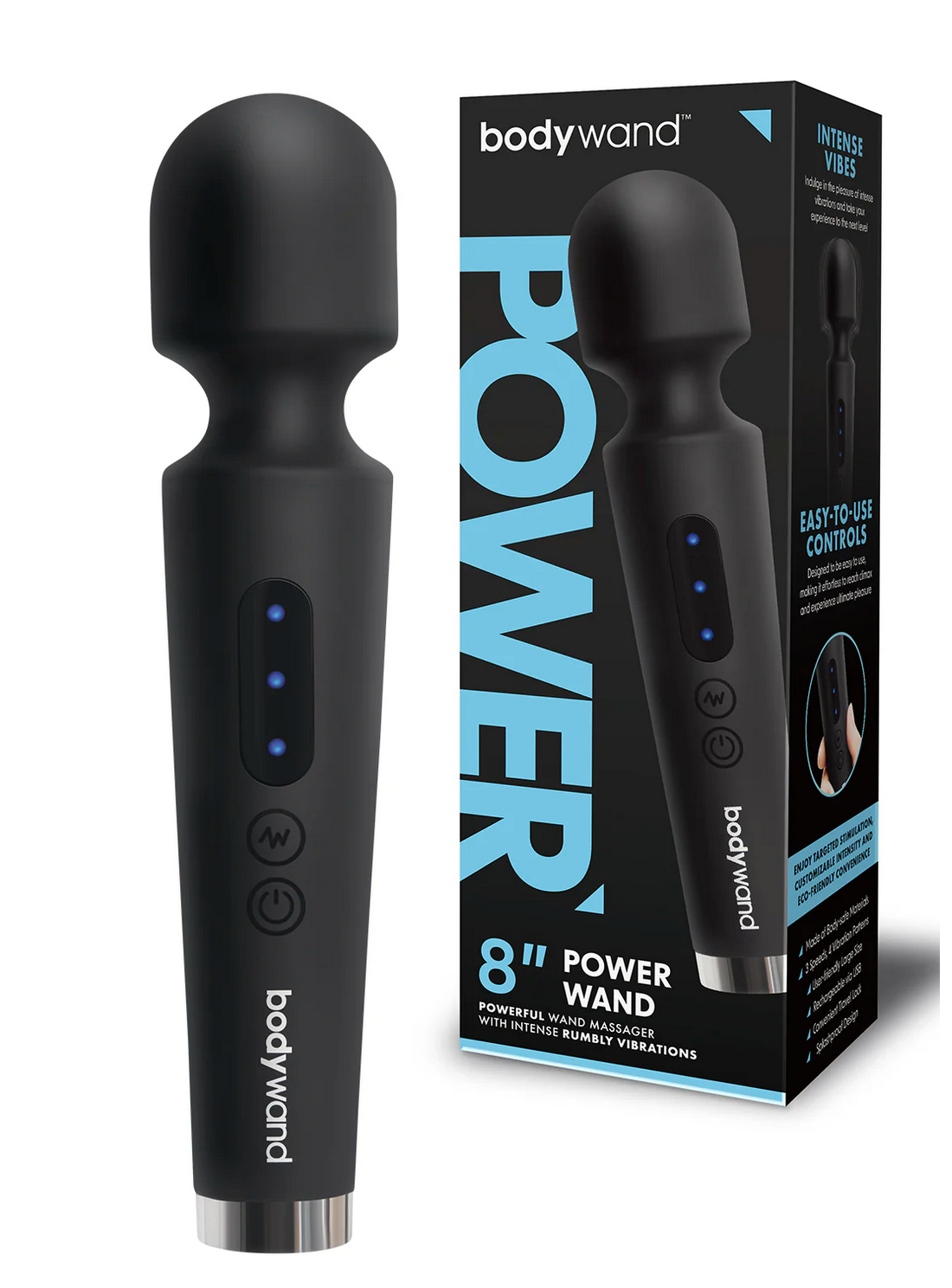 8" Power Wand From Bodywand in Black