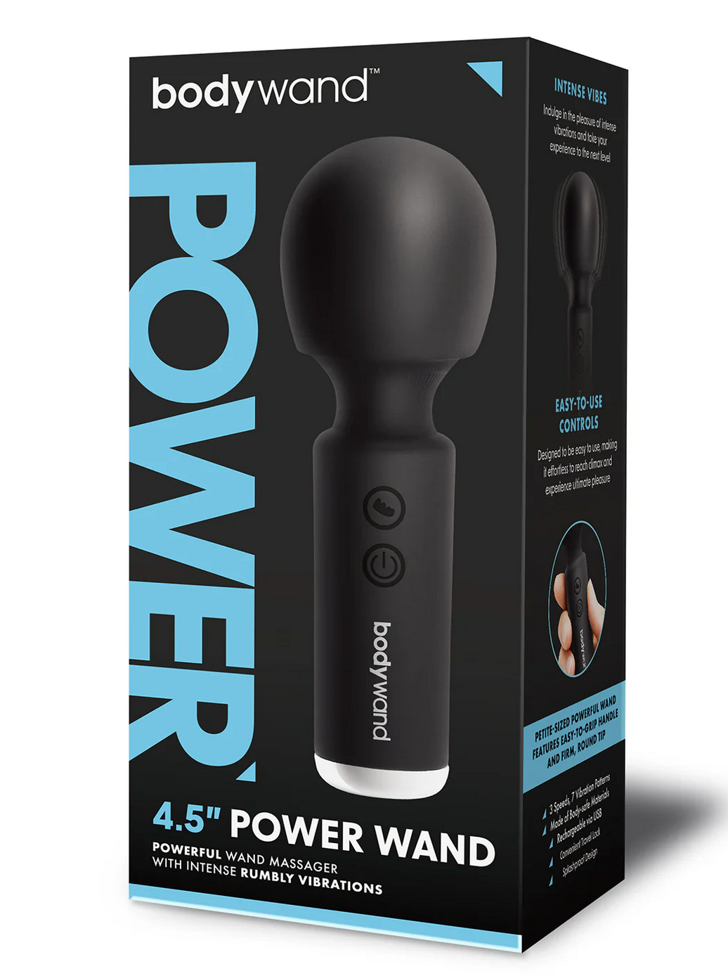 4.5" Power Wand From Bodywand in Black