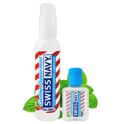 Swiss Navy Lubricant with Cooling Peppermint Flavor 4 fl oz