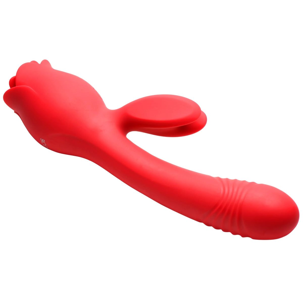 Bloomgasm | Blooming Bunny Sucking & Thrusting Silicone Rabbit Vibrator - Red