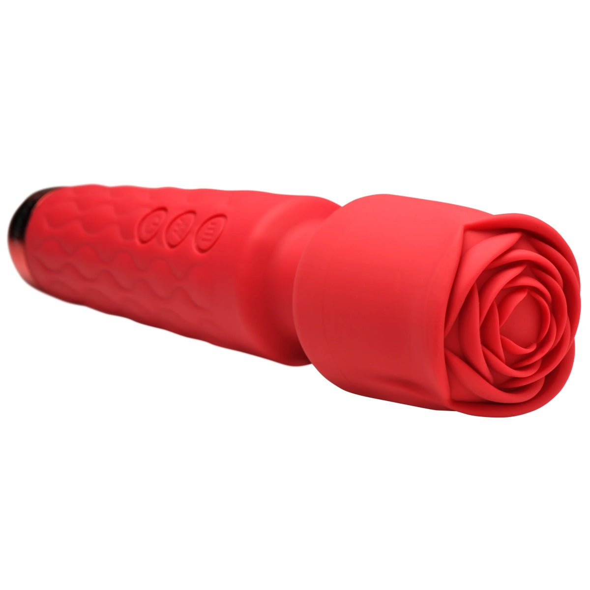 Bloomgasm | Pleasure Rose 10X Silicone Wand & Rose Attachment - Red