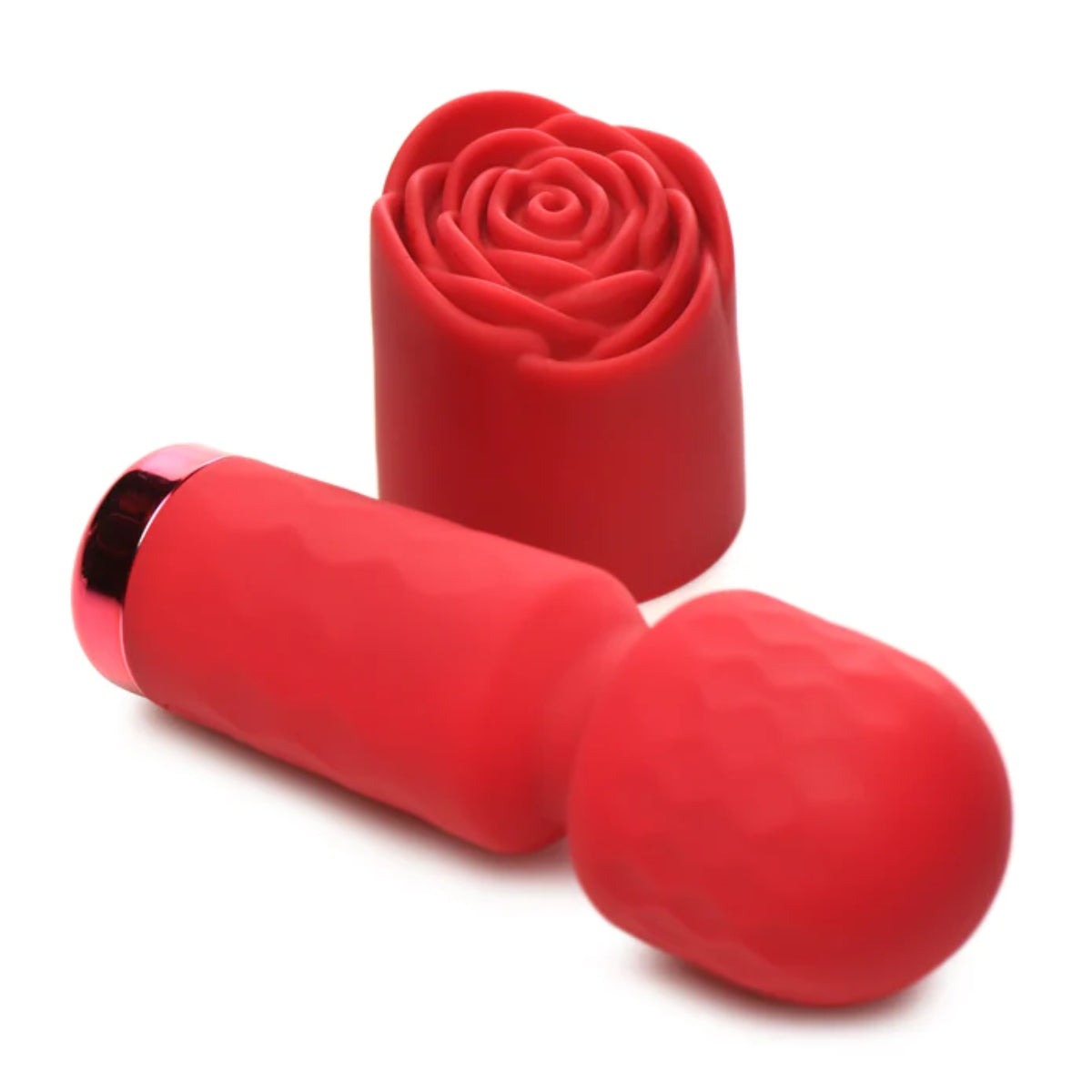 Bloomgasm | Pleasure Rose Petite Mini Silicone Rose Wand - Red