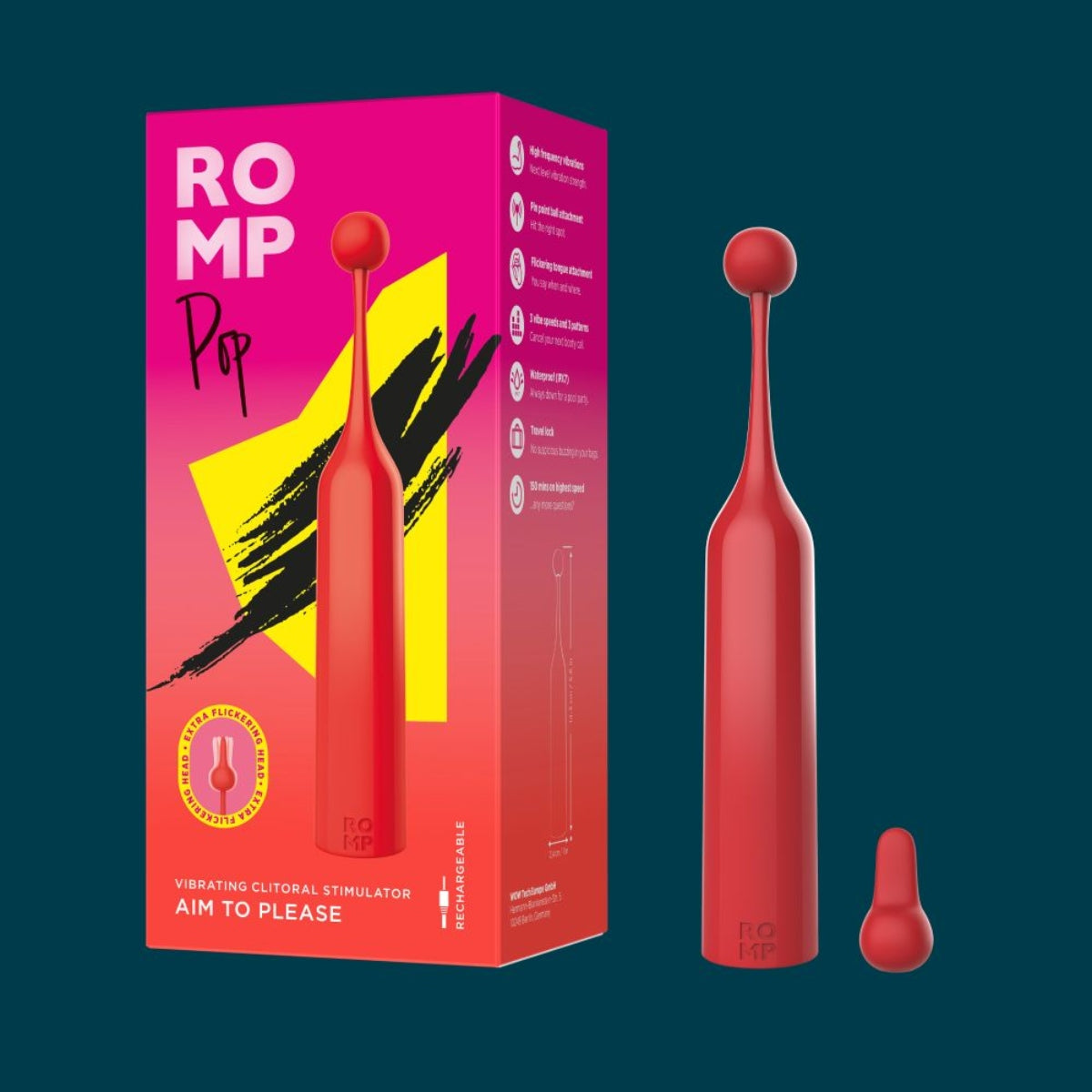 ROMP | Pop The Ultimate Clitoral Vibrator - Red