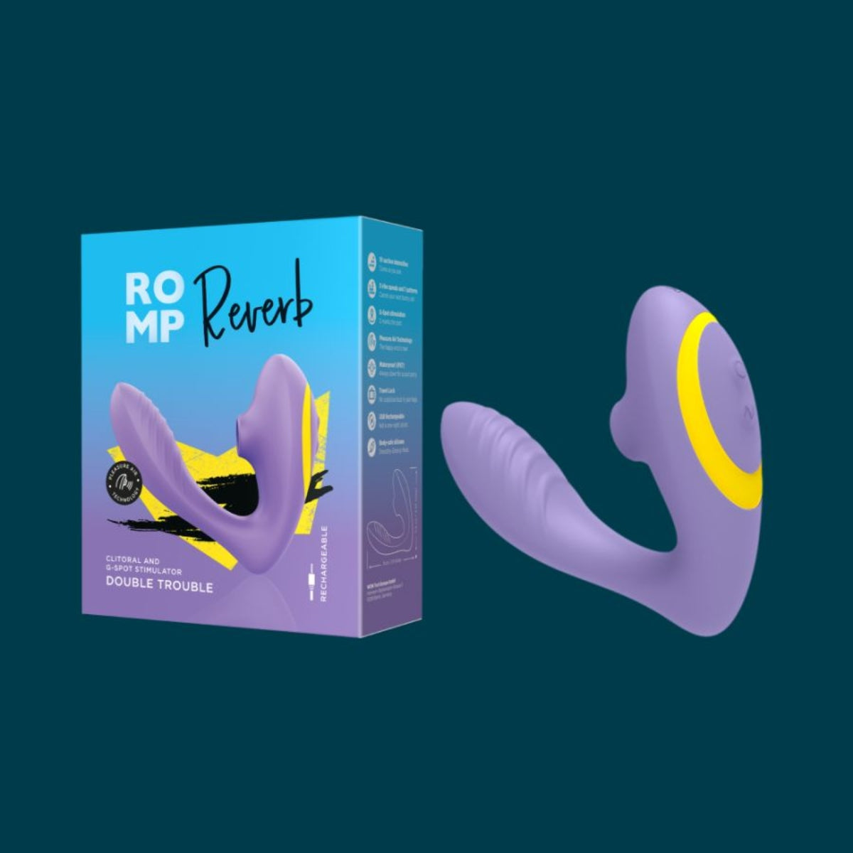 ROMP | Reverb Clitoral and G-spot stimulator - Purple