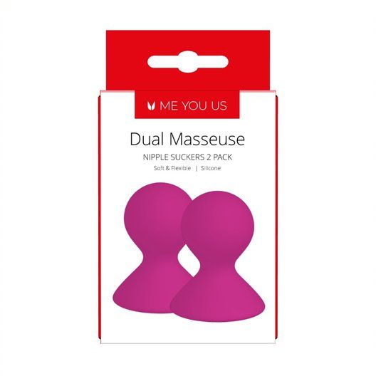 Nipple Play Me You Us | Dual Masseuse Silicone Nipple Suckers 2 Pack - Purple    | Awaken My Sexuality