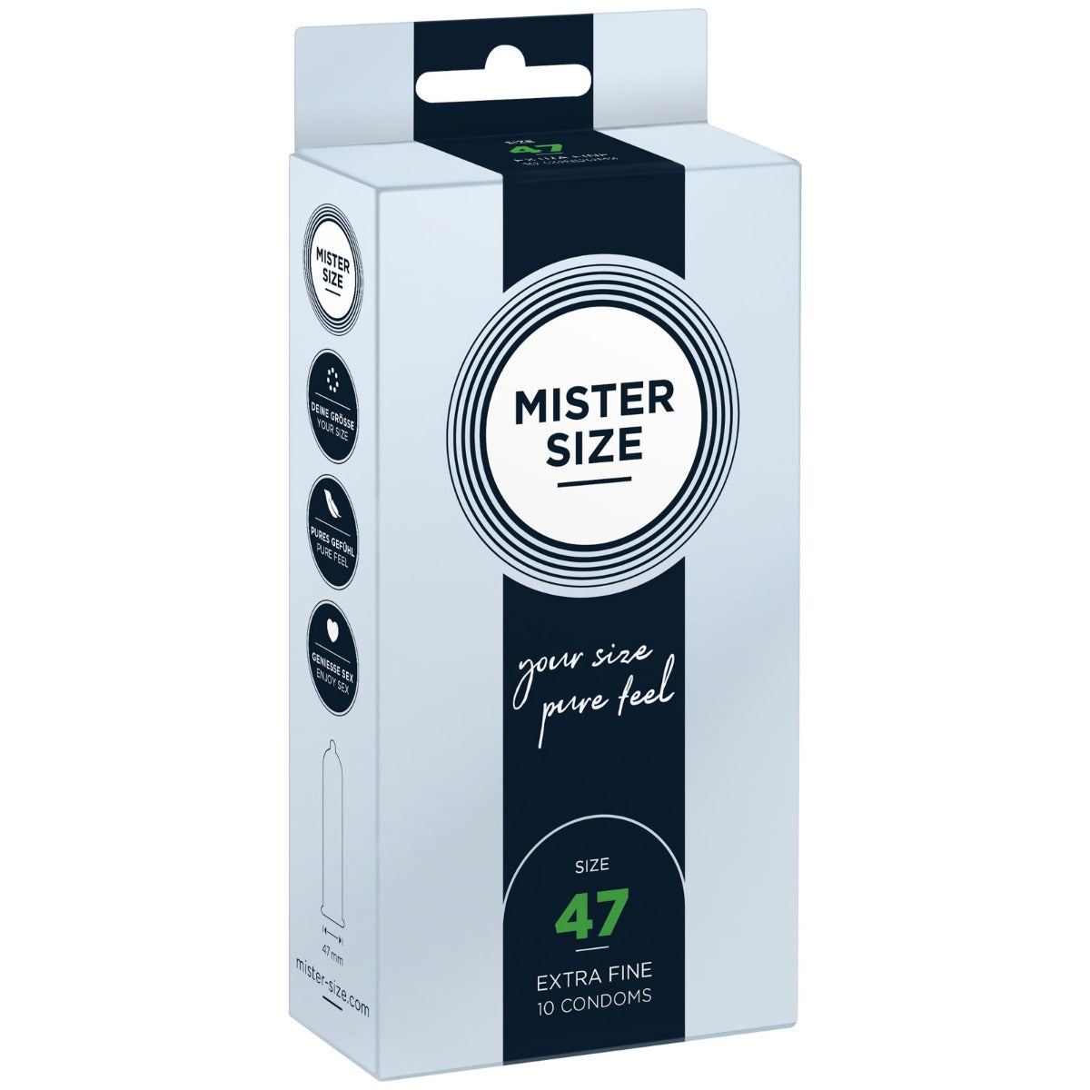 MISTER SIZE | Pure feel Condoms - size 47 mm (10 pack)