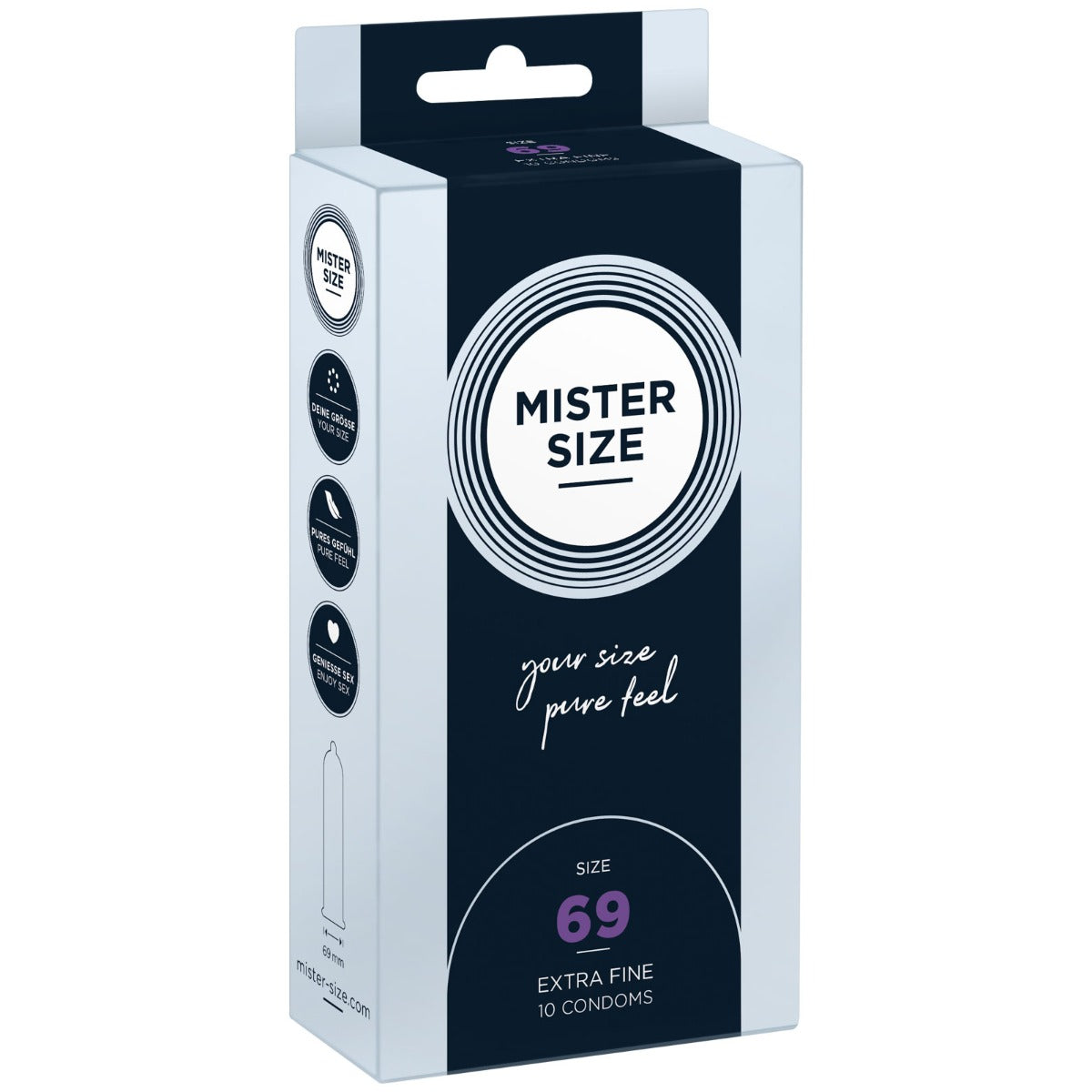 MISTER SIZE |  Pure feel Condoms - Size 69 mm (10 pack)