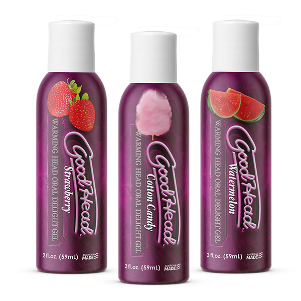 Flavoured Warming Gel Goodhead | Warming Head - Strawberry, Cotton Candy & Watermelon / 2 fl oz    | Awaken My Sexuality