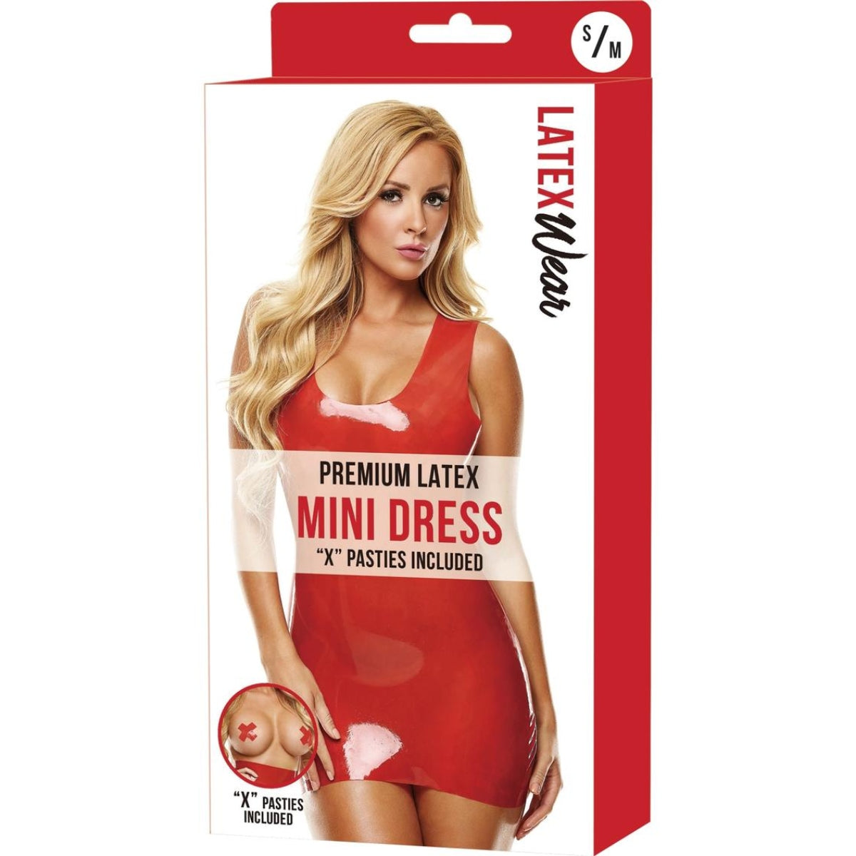 Latex Latex Wear | Premium Latex Mini Dress Red - S/M    | Awaken My Sexuality