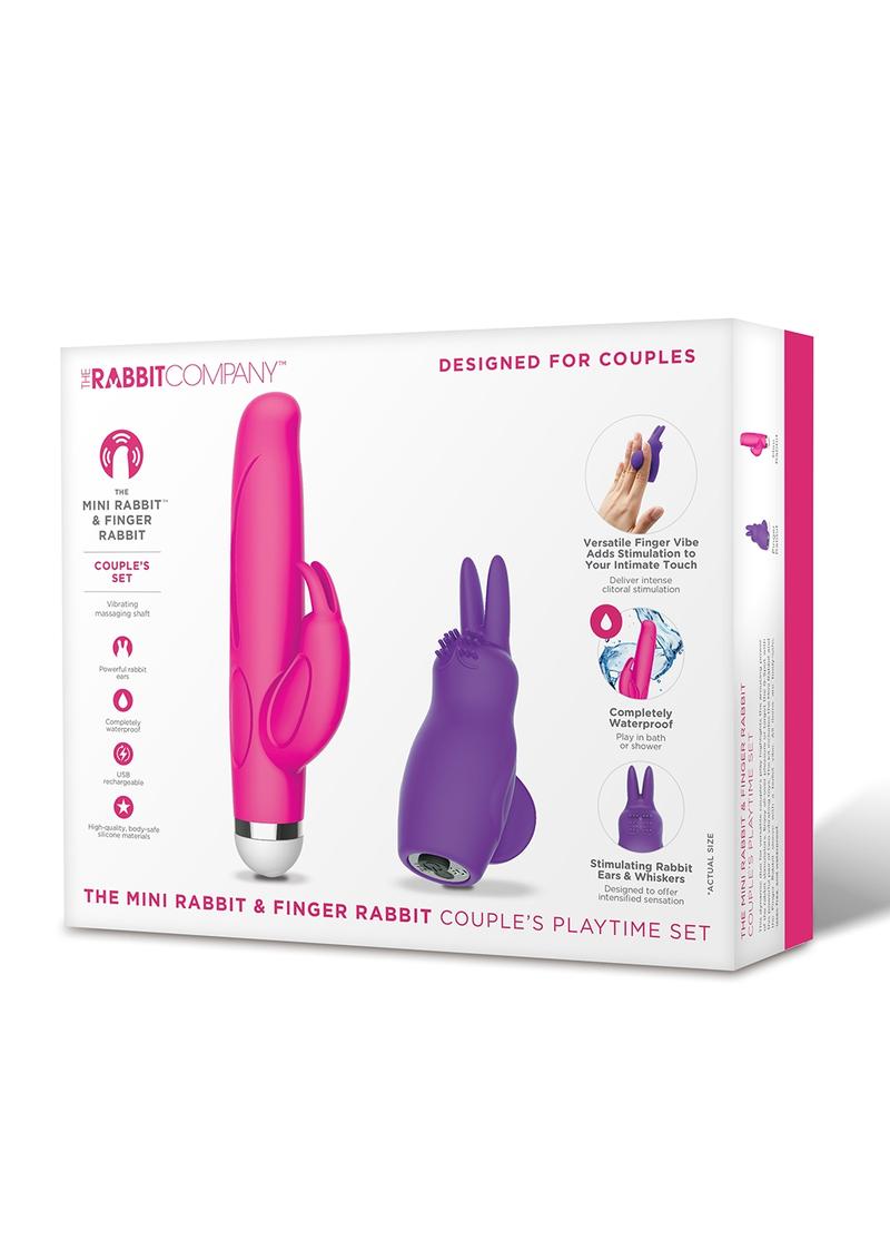 Rabbit Vibrator The Rabbit Company | Mini Rabbit and Finger Rabbit Couples Playtime Set    | Awaken My Sexuality