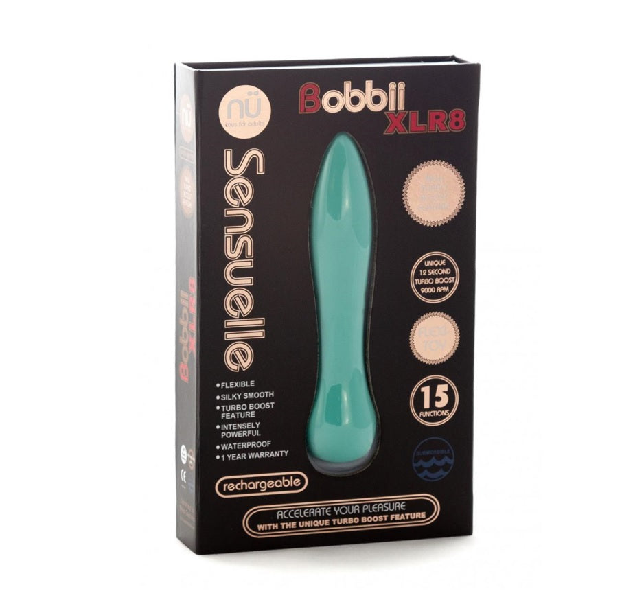 Vibrating Bullets Nu Sensuelle Bobbii XLR8 Turbo Vibe | Blue    | Awaken My Sexuality