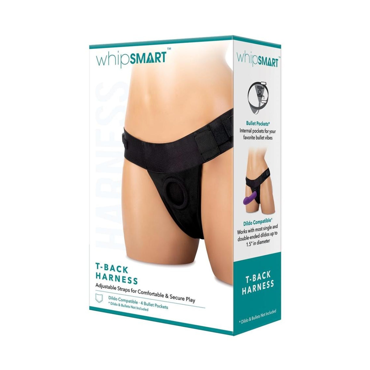 WhipSMART | T-Back Harness Queen Size - Black