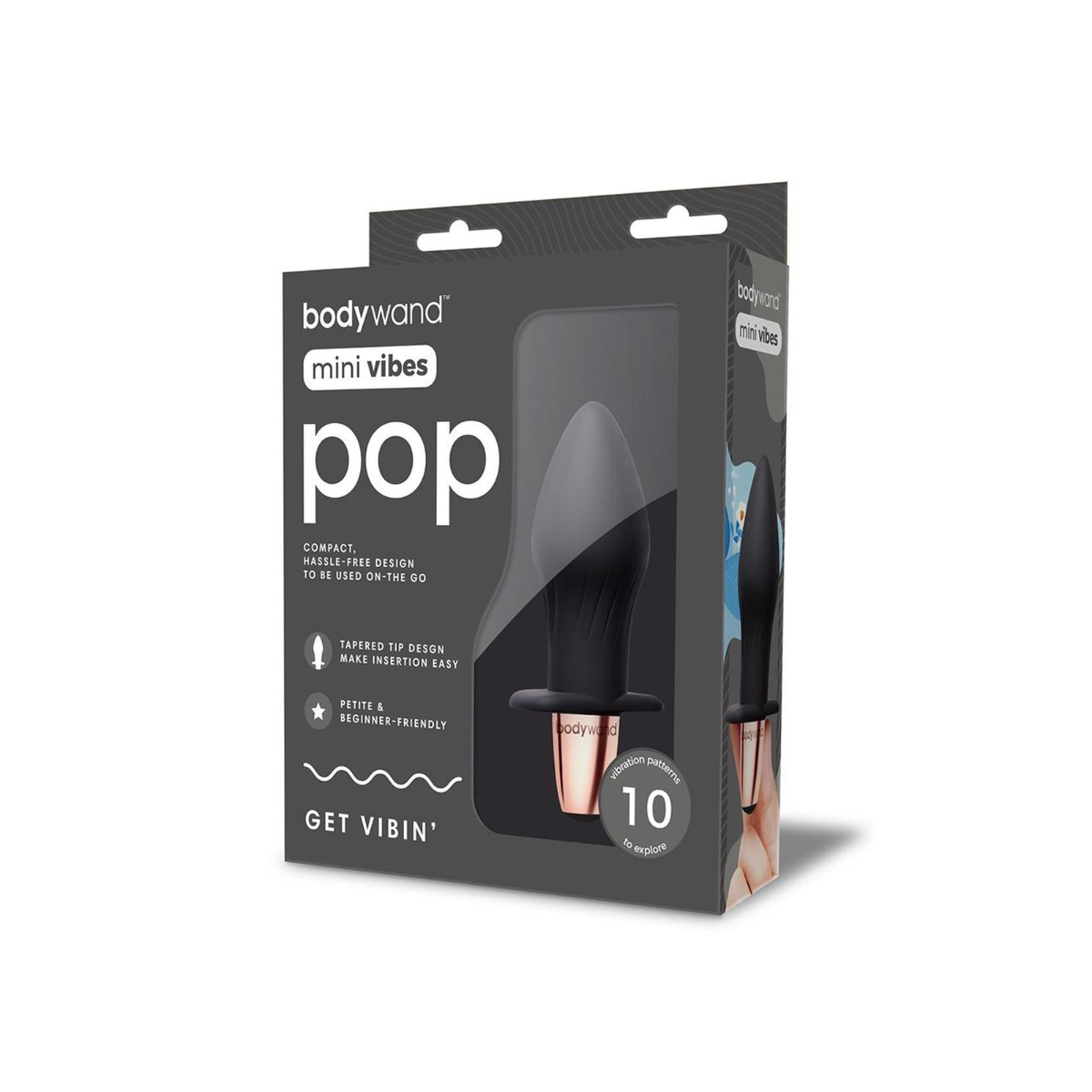 Butt Plugs Bodywand | Mini Vibes Pop - Black    | Awaken My Sexuality