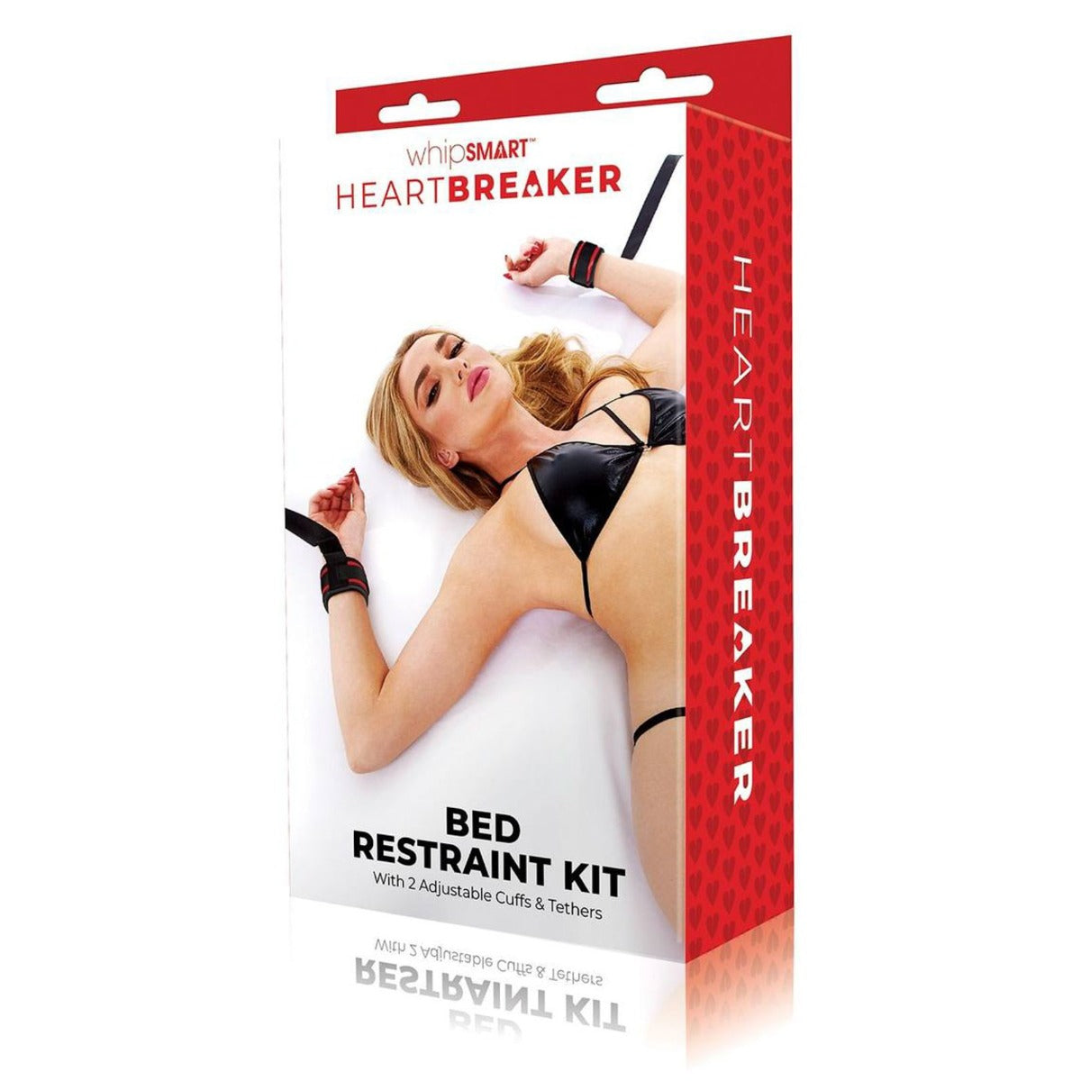 Bondage & Restraints WhipSMART |  HEARTBREAKER Bed Retraint Kit - Black    | Awaken My Sexuality