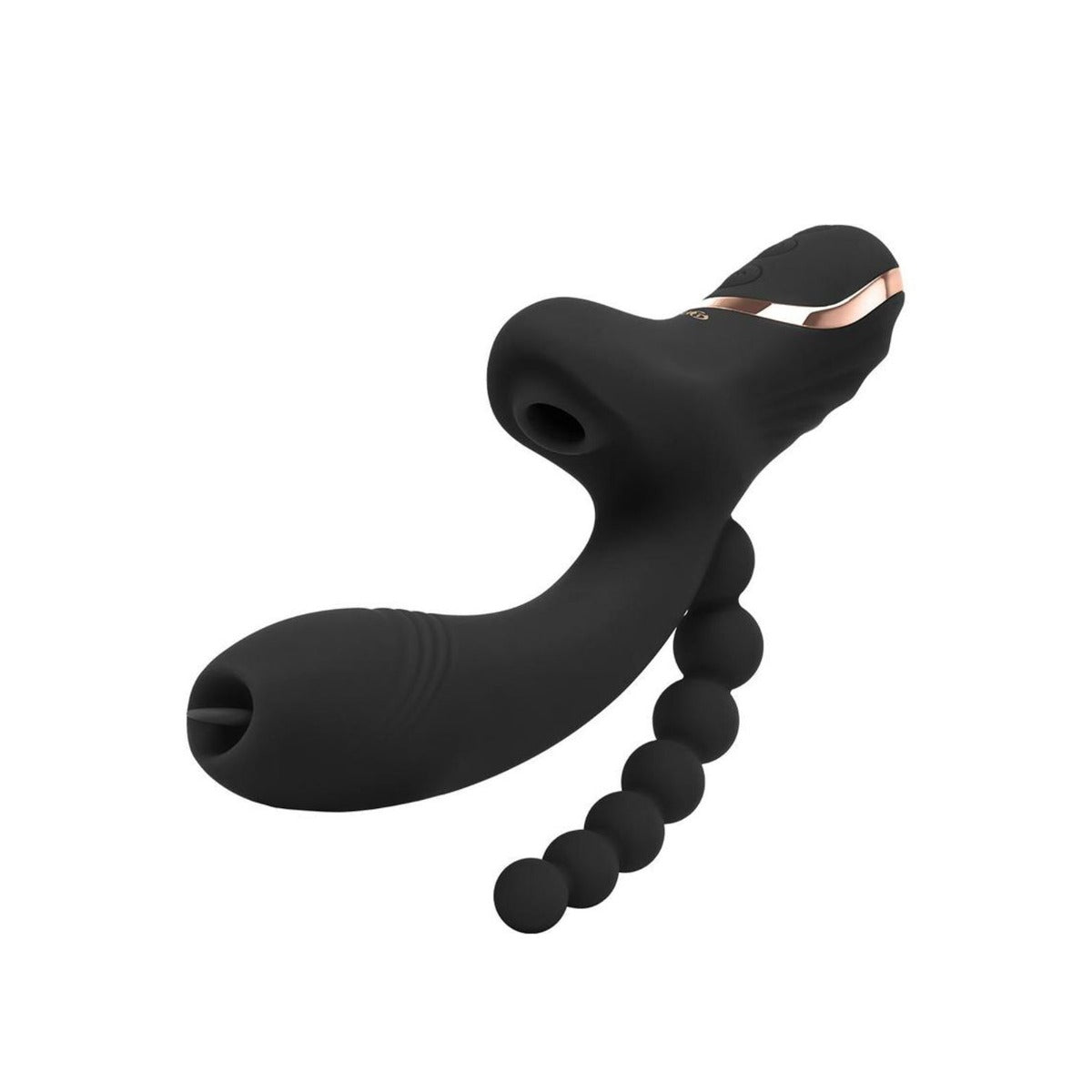 Vibrating Wands Bodywand | G Play Triple Stim G Spot And Clitoral Suction Vibrator with Anal Beads - Black    | Awaken My Sexuality