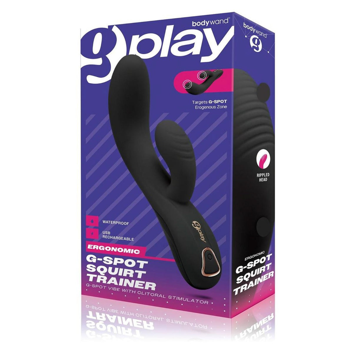 Bodywand | G Play Ergonomic G Spot Squirt Trainer Vibrator And Clitoral Stimulator - Black
