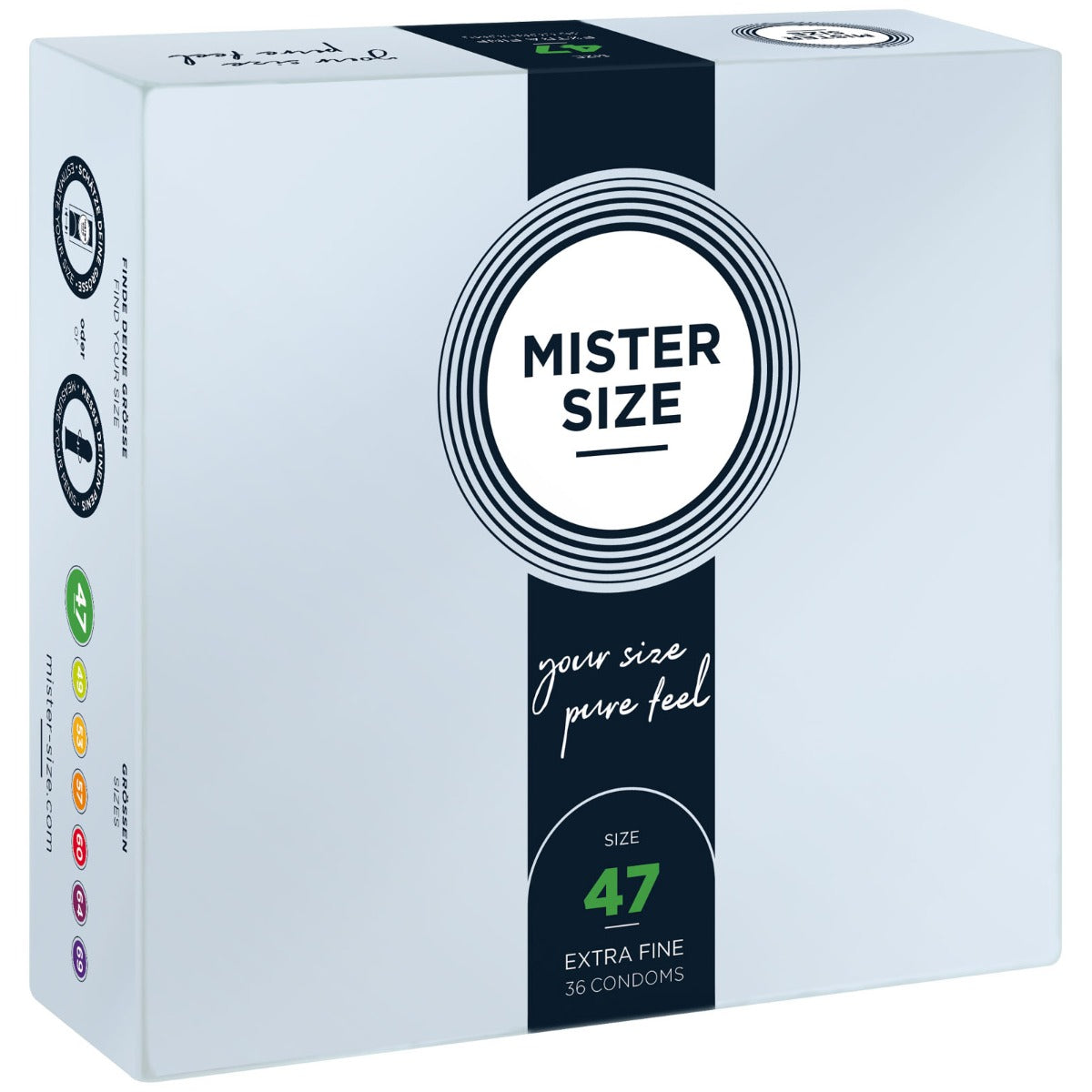 MISTER SIZE | Pure feel Condoms - size 47 mm (36 pack)