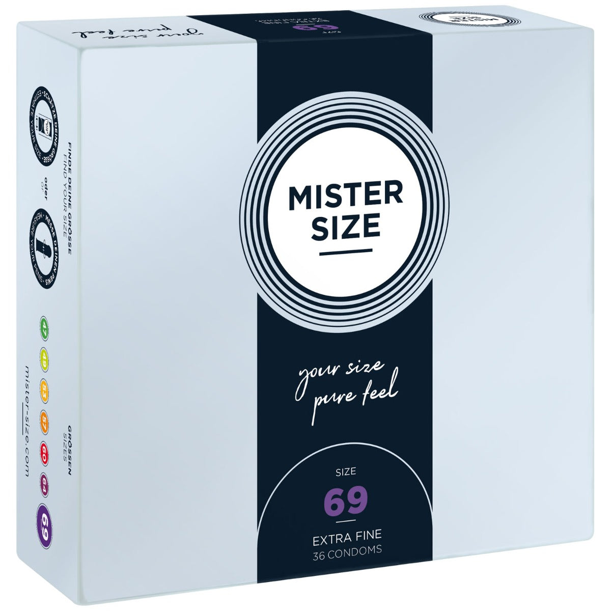 MISTER SIZE | Pure feel Condoms - Size 69 mm (36 pack)