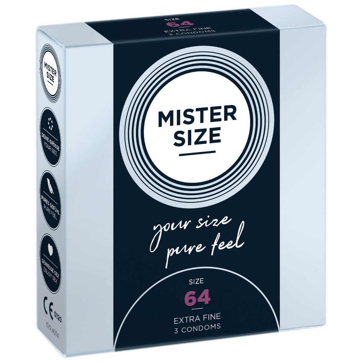MISTER SIZE | pure feel Condoms - Size 64 mm (3 pack)
