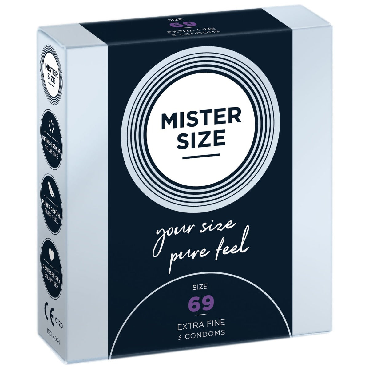 MISTER SIZE | Pure feel Condoms - Size 69 mm (3 pack)