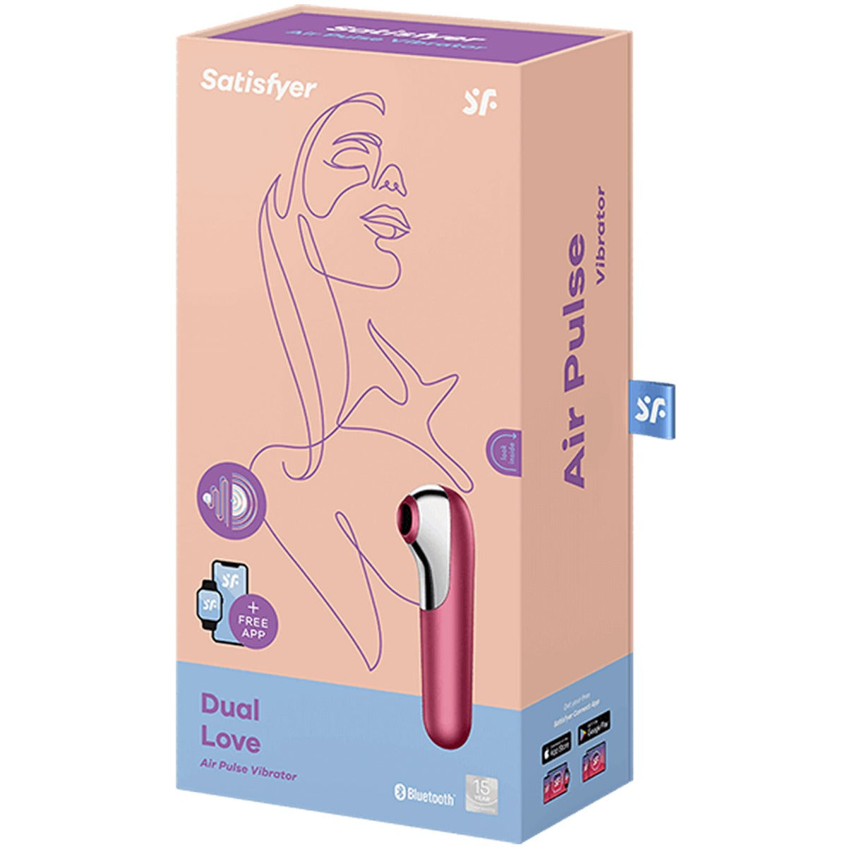 Satisfyer Dual Love Vibrator With Bluetooth And App | Pink