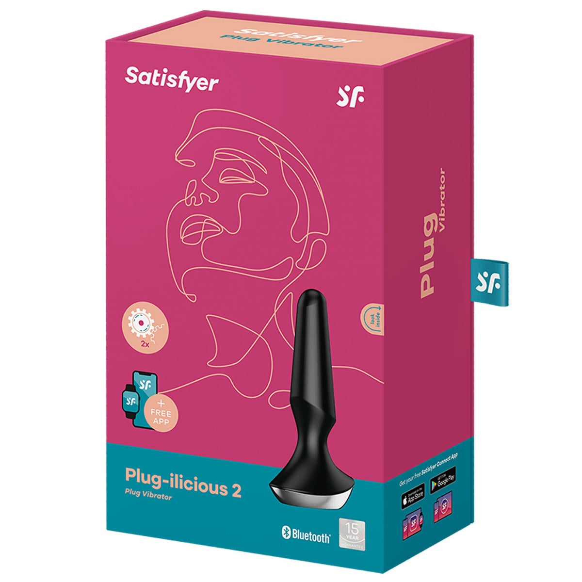 Vibrating Butt Plugs Satisfyer | Plug-ilicious 2 - Black    | Awaken My Sexuality