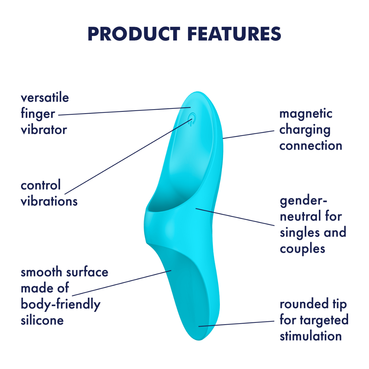  Satisfyer Teaser Finger Vibrator - Light Blue    | Awaken My Sexuality