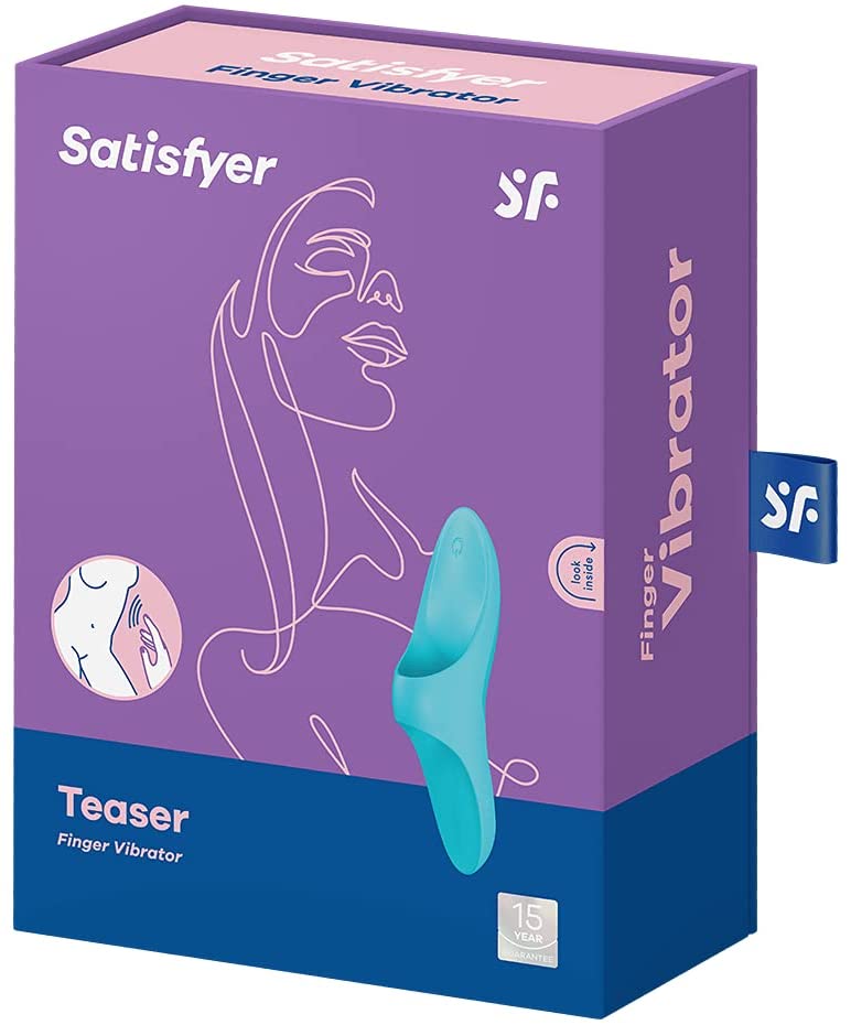  Satisfyer Teaser Finger Vibrator - Light Blue    | Awaken My Sexuality