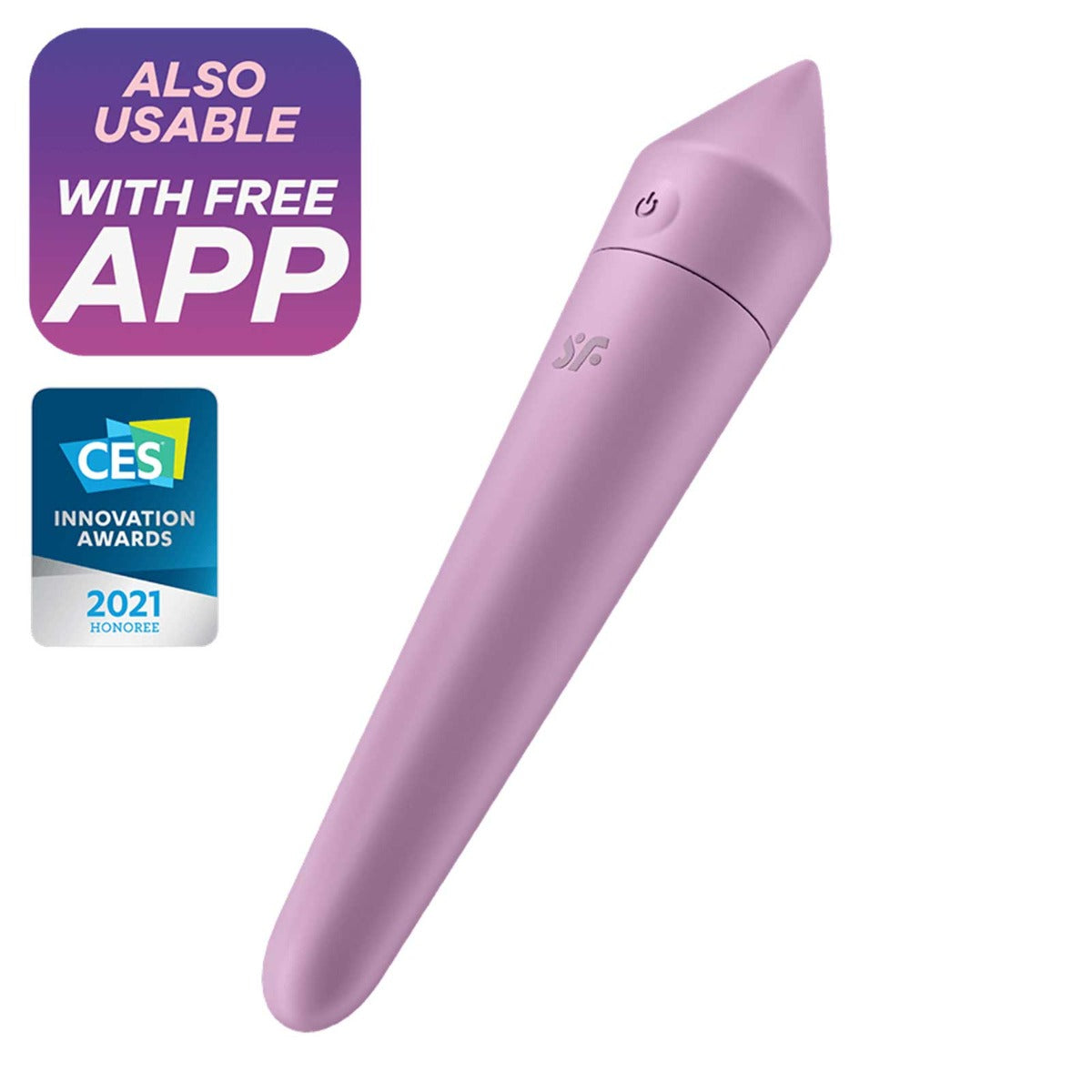 Satisfyer Ultra Power Bullet 8 Vibrator | Lilac | Bluetooth And App