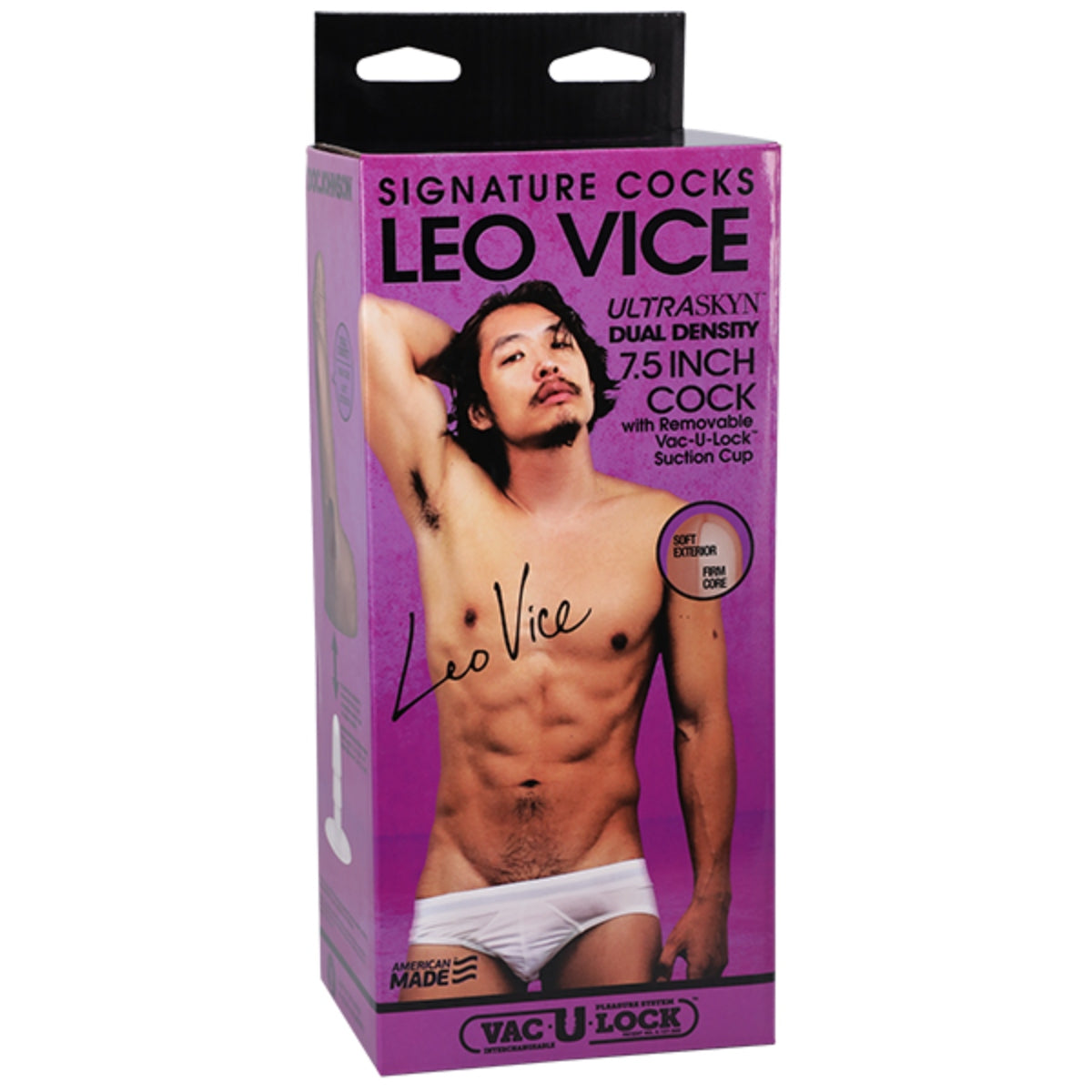 Signature Cocks Leo Vice 6 Inch Ultraskyn Cock with Removable Vac-U-Lock Suction Cup