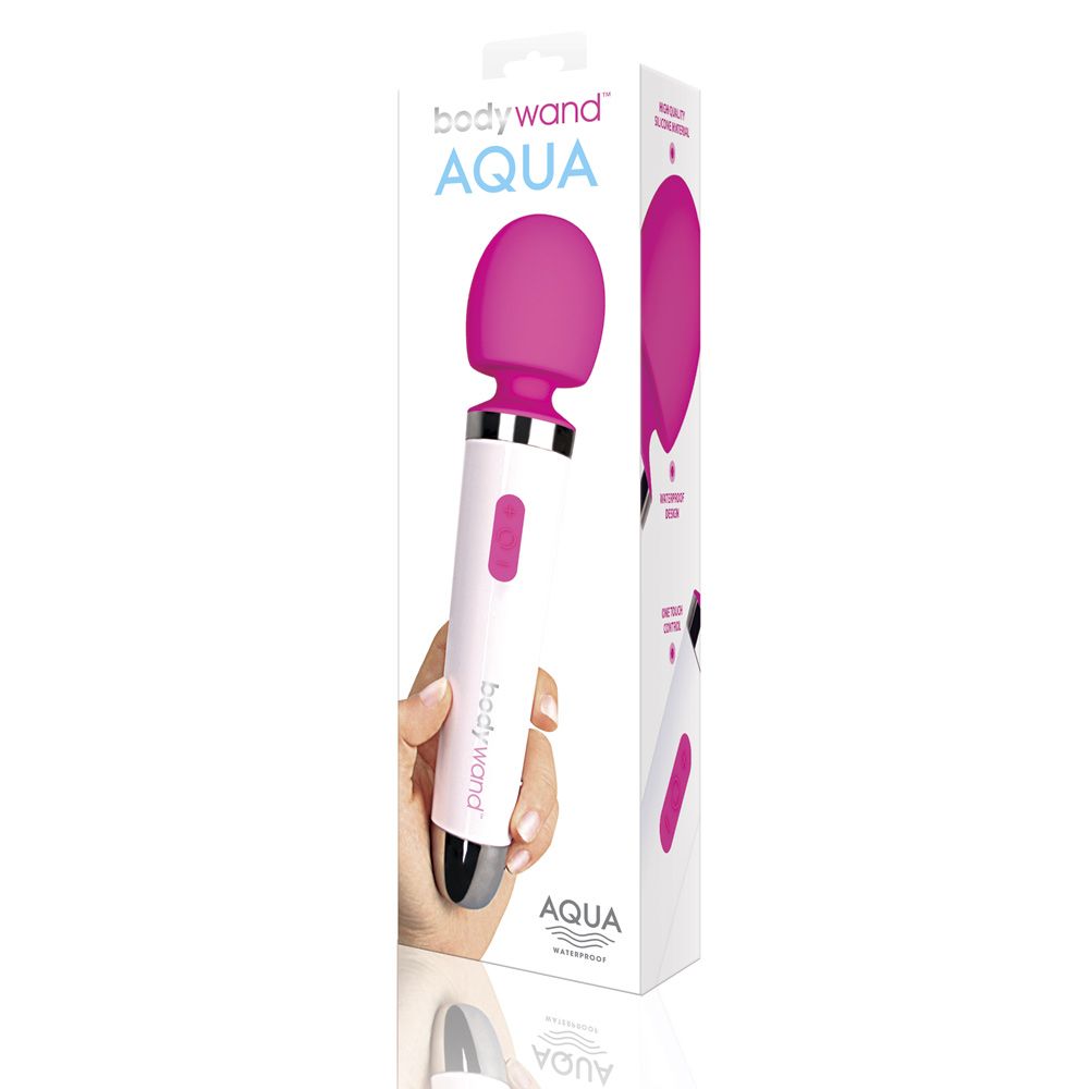  Bodywand | Aqua Bodywand  - Pink/White 13in    | Awaken My Sexuality