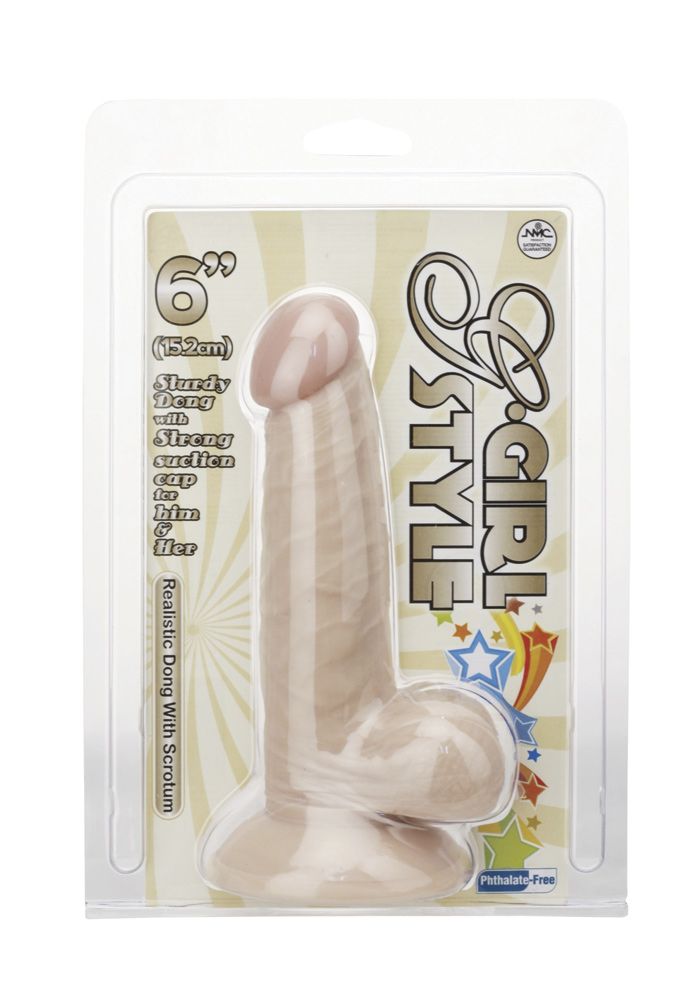 Suction Base Dildos Nanma Realistic Dong With Suction Base | Flesh 6in    | Awaken My Sexuality