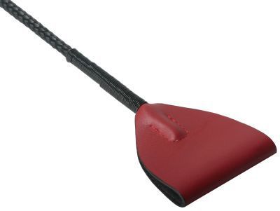 Whips & Paddles MASTER SERIES | Red Mare Red Riding Crop - Leather _ Black & Red    | Awaken My Sexuality