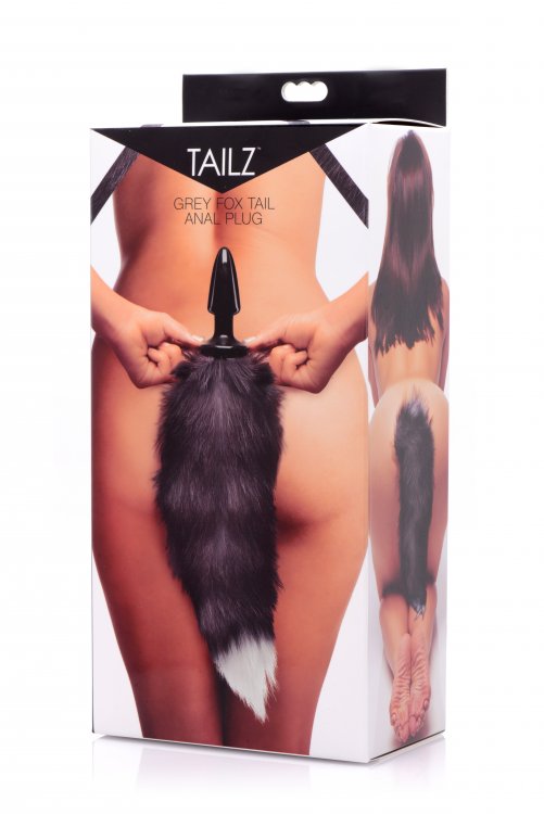 Tail Butt Plugs TAILZ | Fox Tail Anal Plug - Black & White    | Awaken My Sexuality