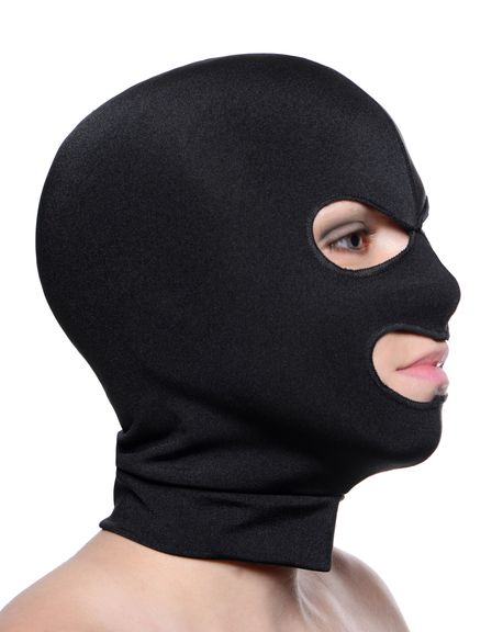 Hoods MASTER SERIES | Spandex Hood With Eye And Mouth Holes - Black    | Awaken My Sexuality