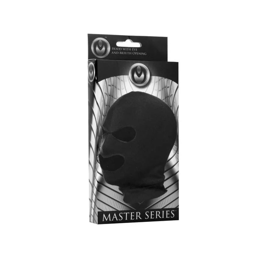 MASTER SERIES | Spandex Hood With Eye And Mouth Holes - Black
