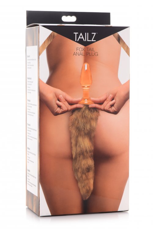 Tail Butt Plugs TAILZ | Fox Tail Glass Anal Plug - Brown    | Awaken My Sexuality