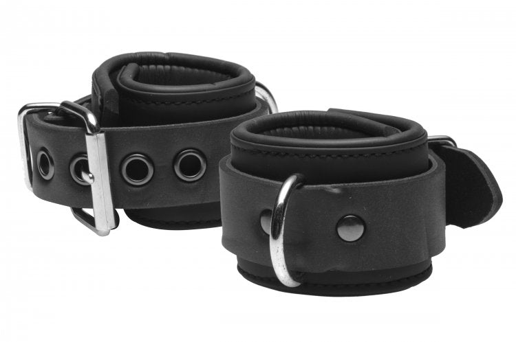 Handcuffs Master Series | Serve Neoprene Buckle Cuffs - Black    | Awaken My Sexuality