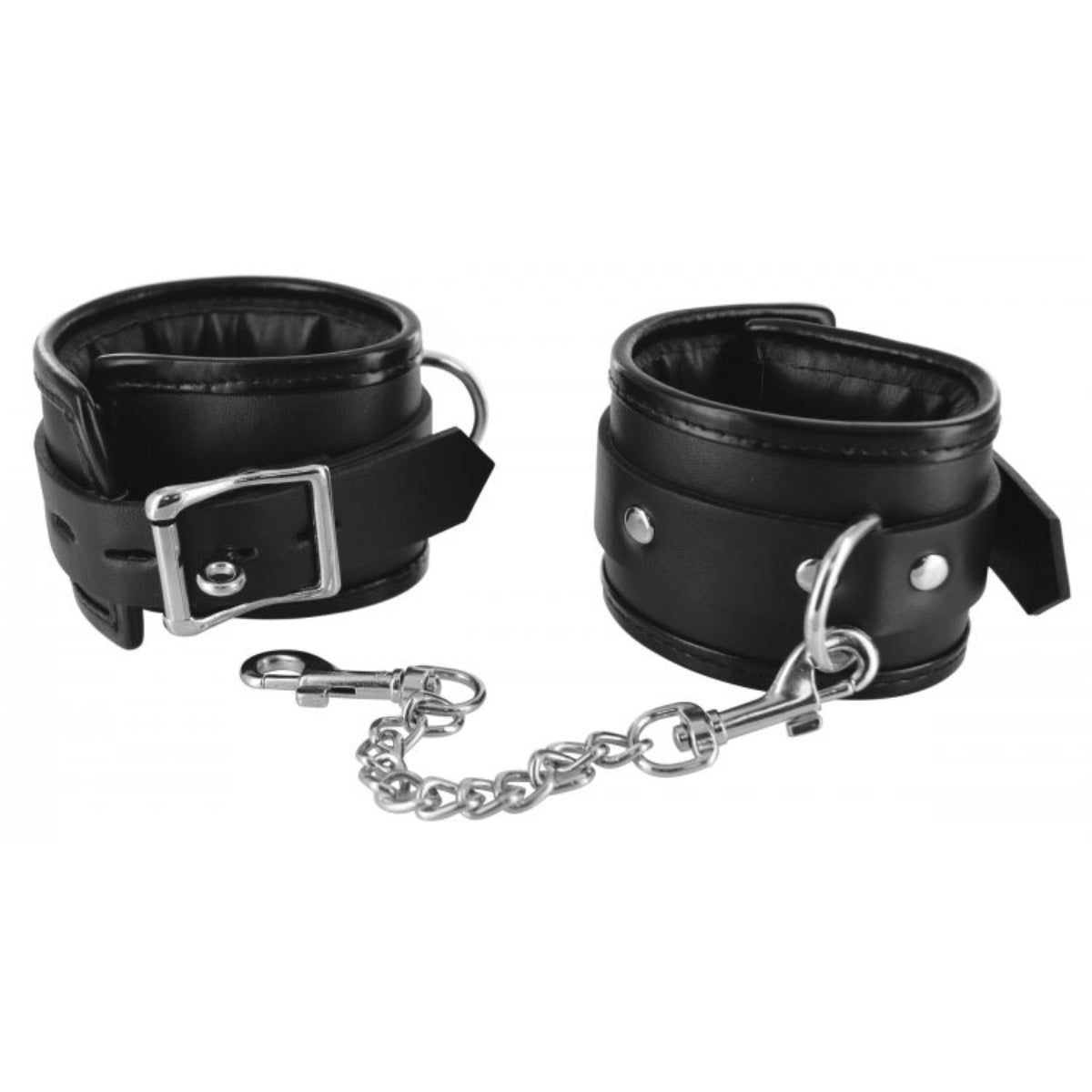 Handcuffs Strict | Locking Padded Wrist Cuffs With Chain    | Awaken My Sexuality