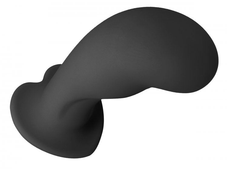 Strap-On Dildo U Strap | Heart-On Silicone Dildo - Black    | Awaken My Sexuality