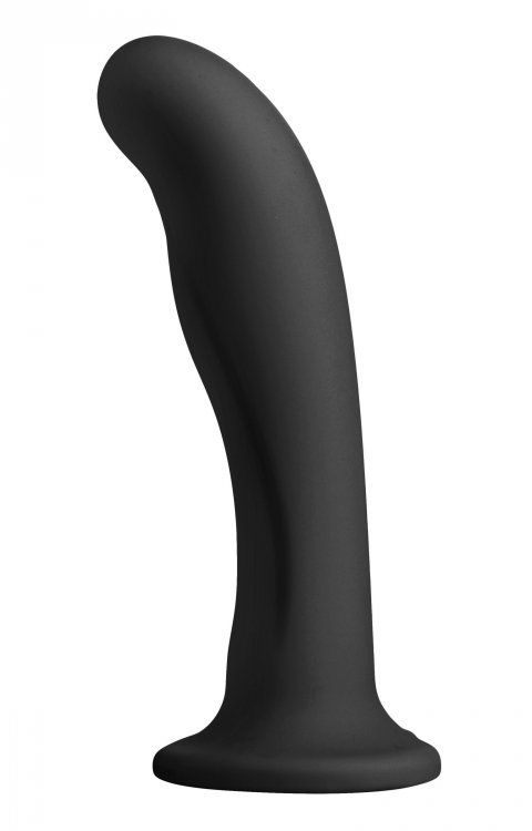 Strap-On Dildo U Strap | Heart-On Silicone Dildo - Black    | Awaken My Sexuality