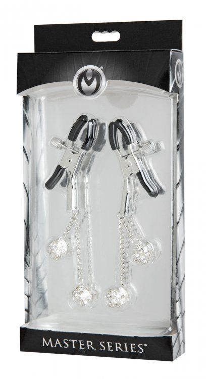 MASTER SERIES | Ornament Adjustable Nipple Clamps with Jewel Accents