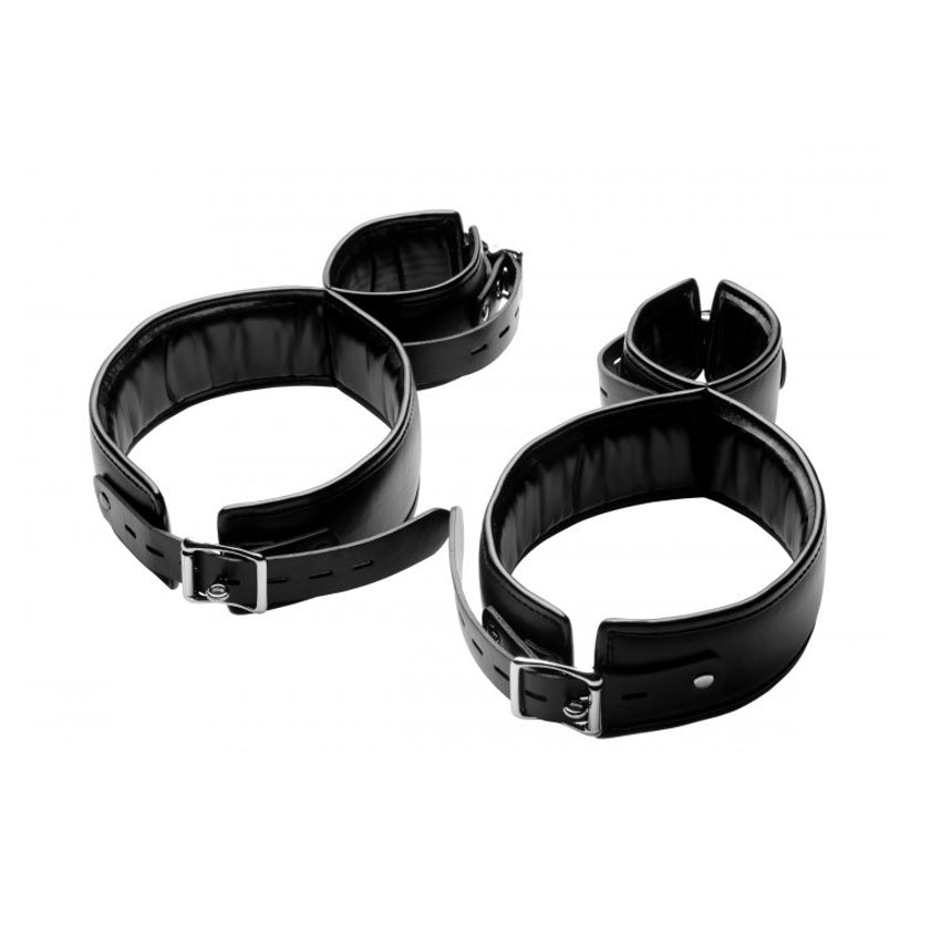 Bondage & Restraints Strict | Thigh Cuff Restraint System - Black    | Awaken My Sexuality