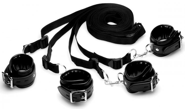 Bondage & Restraints Strict | Bed Restraint Kit - Black    | Awaken My Sexuality