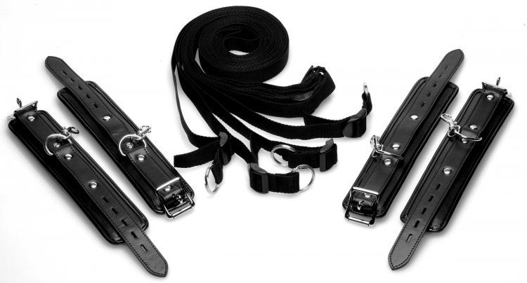 Bondage & Restraints Strict | Bed Restraint Kit - Black    | Awaken My Sexuality