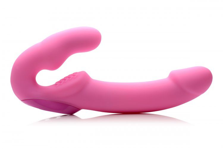 Strapless Strap-On U Strap Urge-Pink Vibrating Strapless Strap-On with Remote Control | Pink    | Awaken My Sexuality