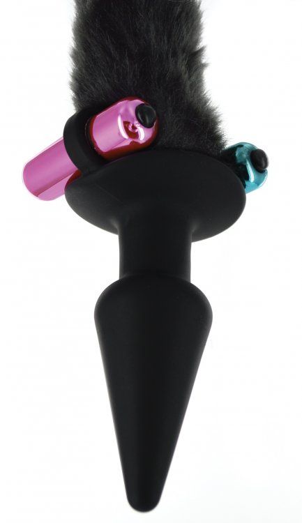 Tail Butt Plugs TAILZ | Black Cat Tail Anal Plug & Mask Set    | Awaken My Sexuality