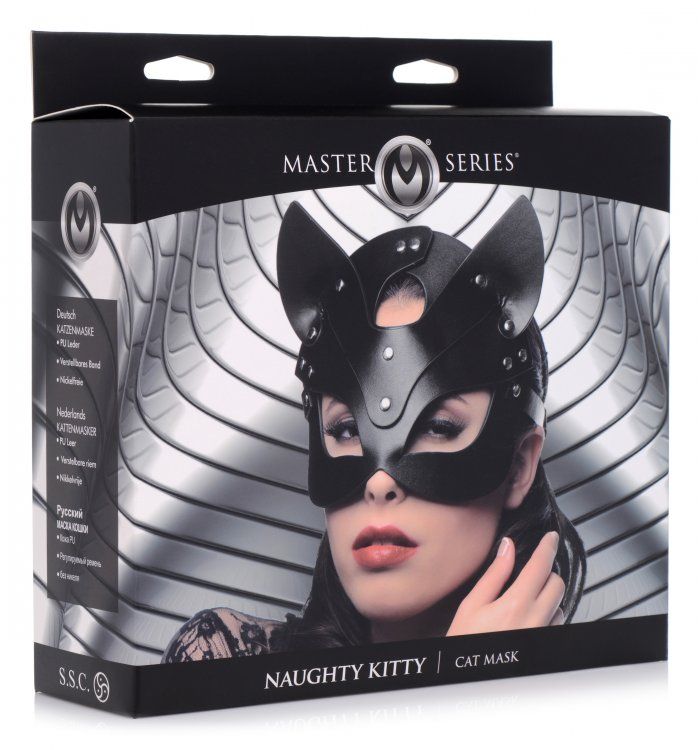 MASTER SERIES | Naughty Kitty Mask - Black