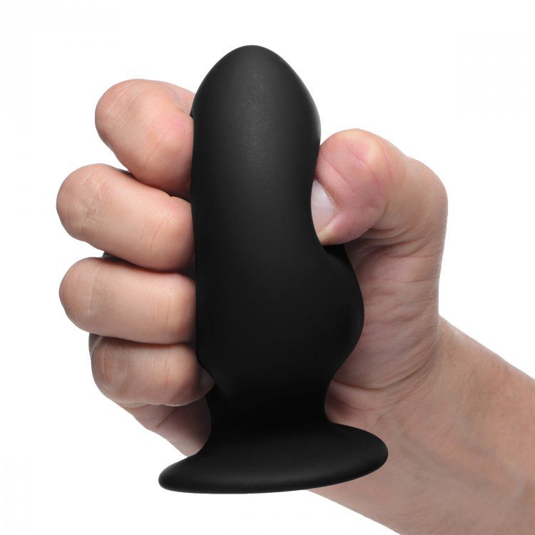 Butt Plugs Squeeze-It | Squeezable Silicone Anal Plug Black - Large    | Awaken My Sexuality