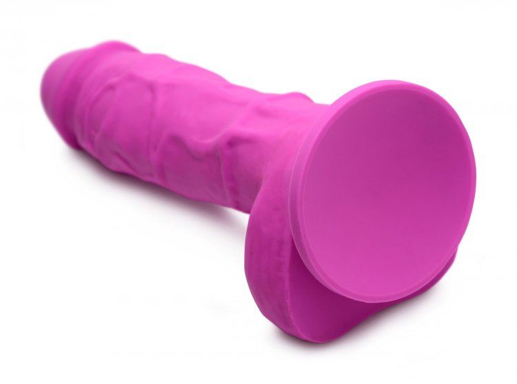 Strap-On Dildo U Strap | Power Pecker 7 Inch Silicone Dildo with Balls - Pink    | Awaken My Sexuality